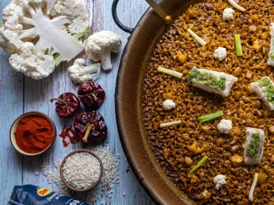 Recette de @cocinandoparati10 : Cabillaud, chou et riz à l'ail