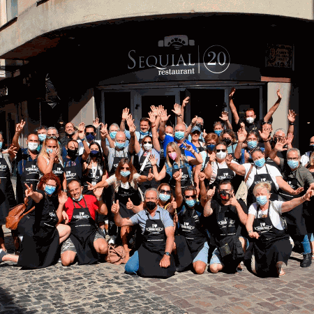 Nos clients avec tablier